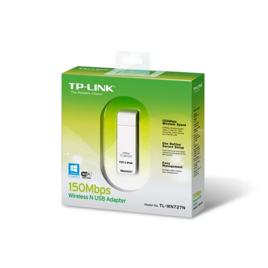 Бездротовий адаптер TP-Link TL-WN727N (150Mbps, USB) UA