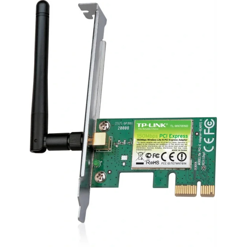 Бездротовий адаптер TP-Link TL-WN781ND (150Mbps, PCI-E, 1 знімна антена) UA