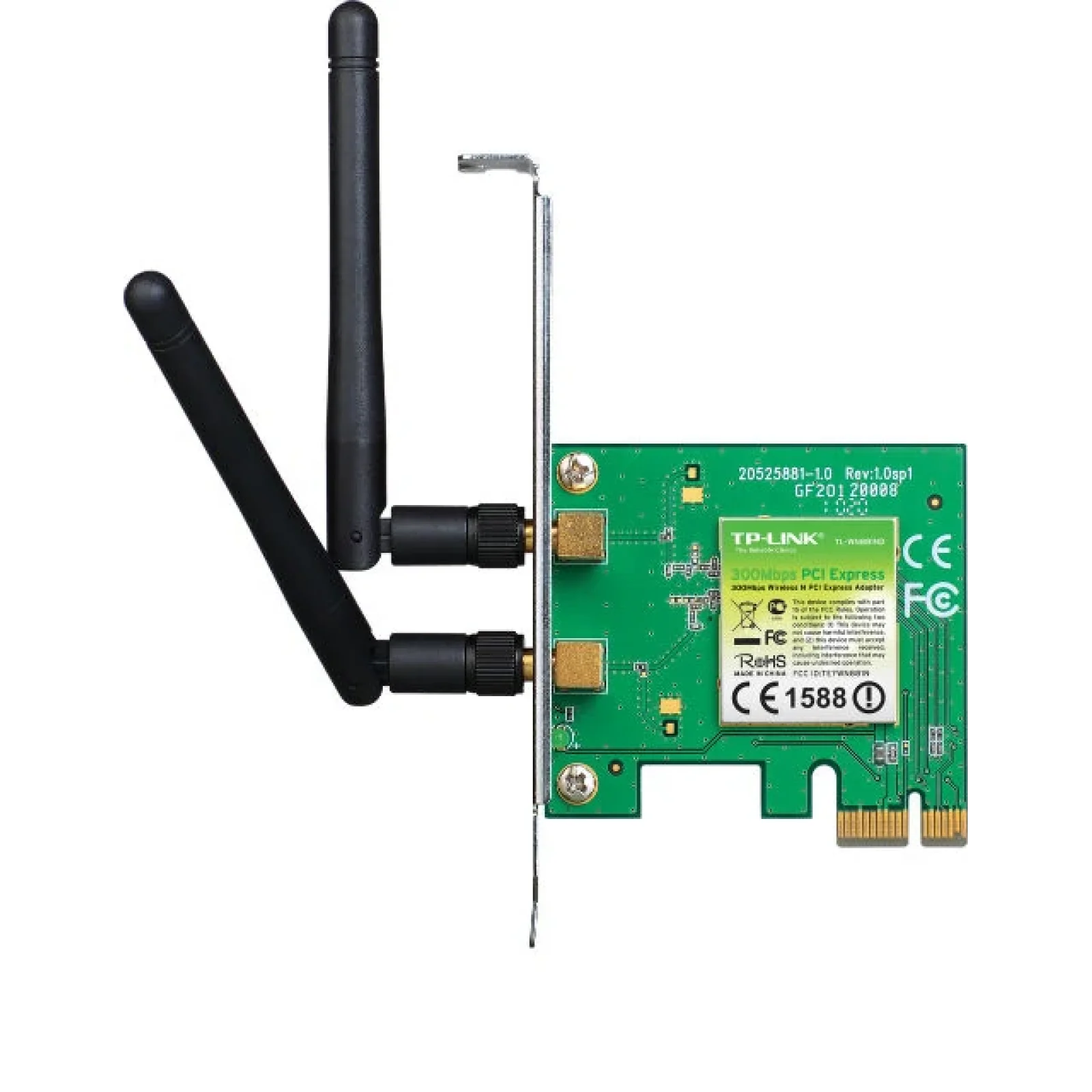 Беспроводной адаптер TP-Link TL-WN881ND (300Mbps, PCI-E, 2 съемных антенны) UA