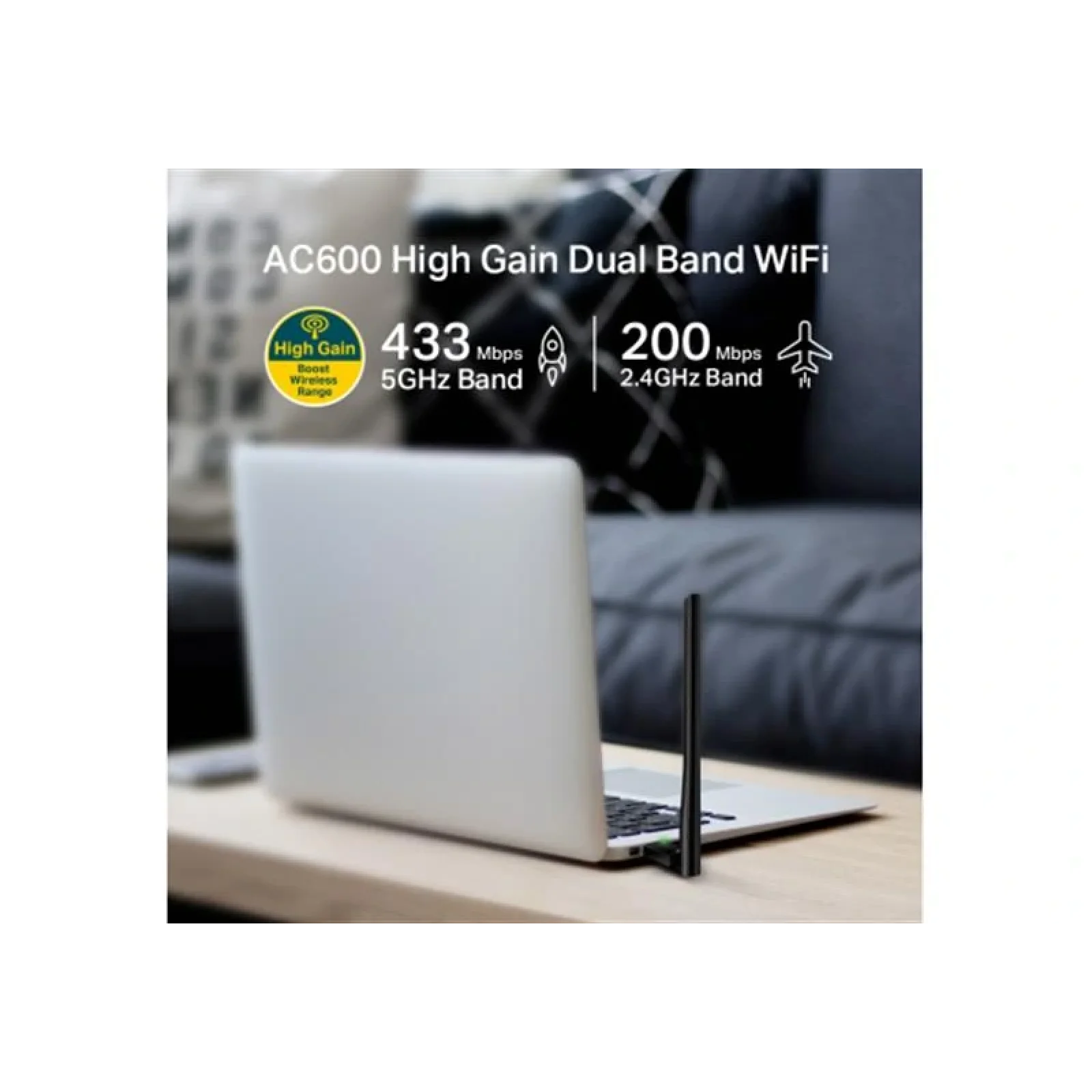 Беспроводной адаптер TP-Link Archer T2U Plus (AC600, 1 антенна) UA