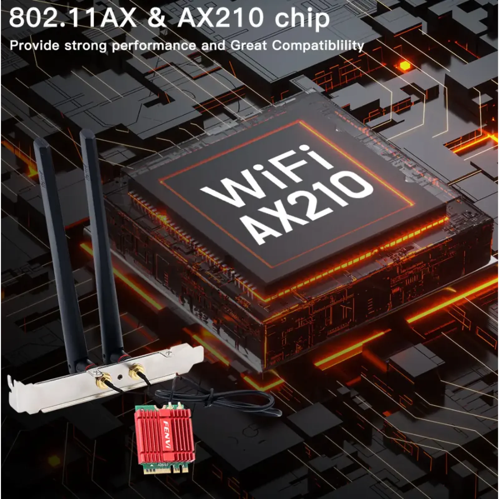 Беспроводной адаптер Fenvi AX210NGW Kit UA