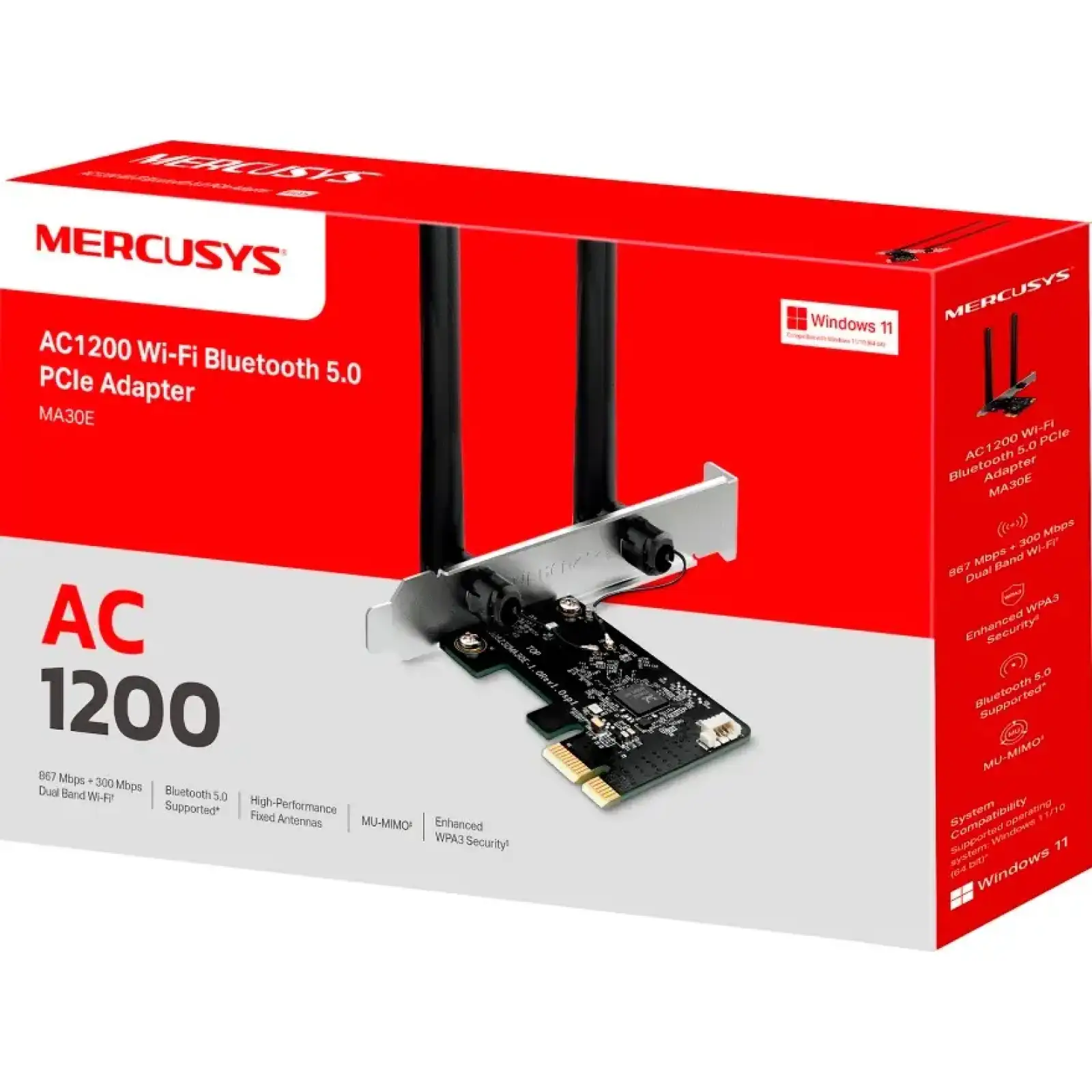 Бездротовий адаптер Mercusys MA30E UA