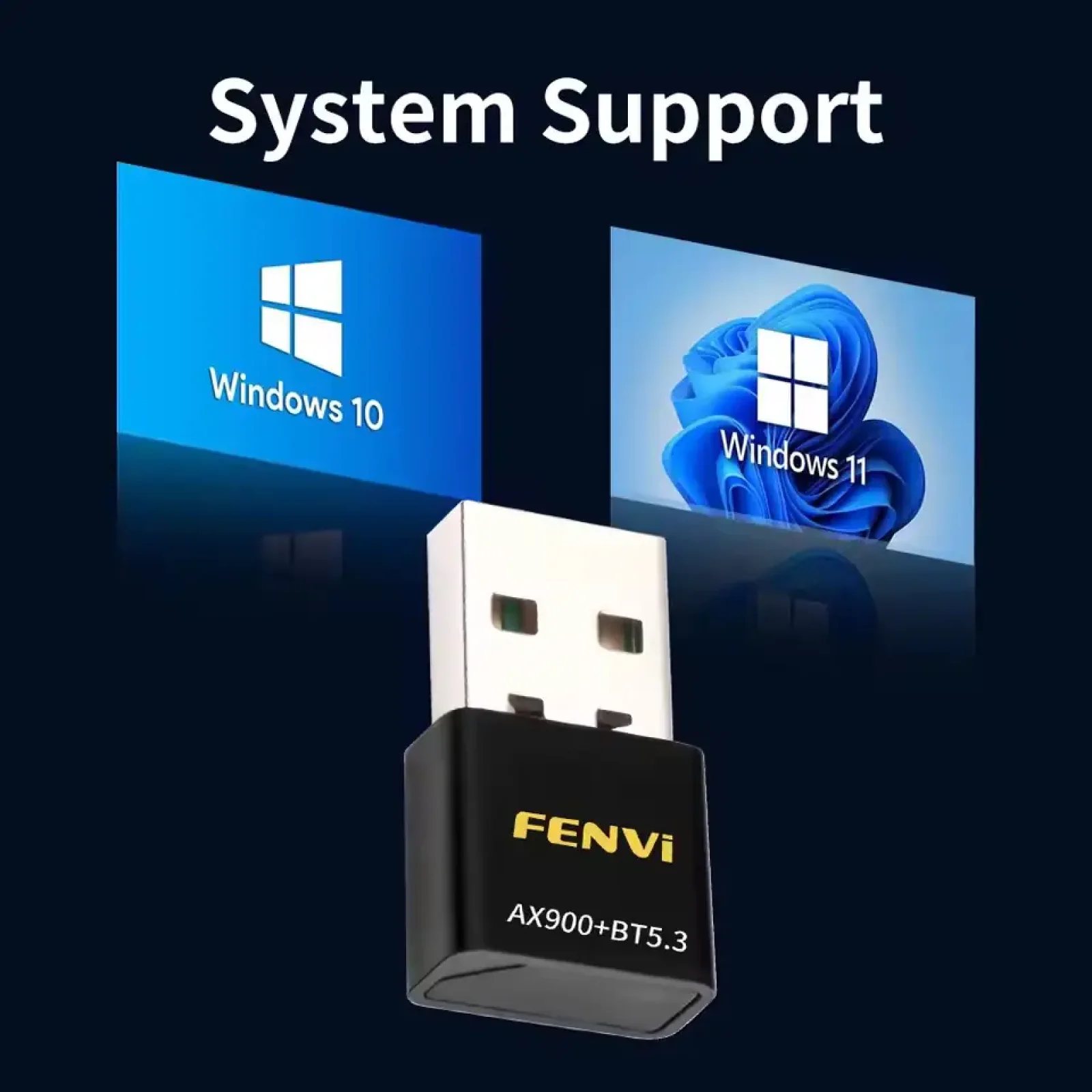 Беспроводной адаптер Fenvi FU-AX900В Wi-Fi 6, Bluetooth 5.3 Dual Band 2.4G 5G UA