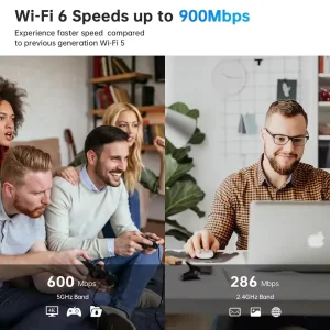 Беспроводной адаптер Fenvi FU-AX900ВT Wi-Fi 6, Bluetooth 5.3 Dual Band 2.4G 5G UA