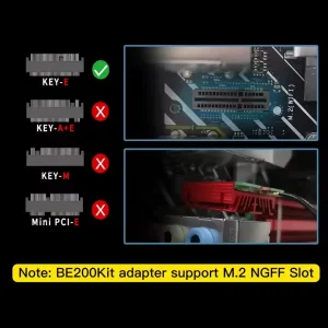 Беспроводной адаптер Fenvi FV-BE200NG Wi-Fi 7, Bluetooth 5.4 Adapter, Tri-band 2.4G/5G/6GHz UA