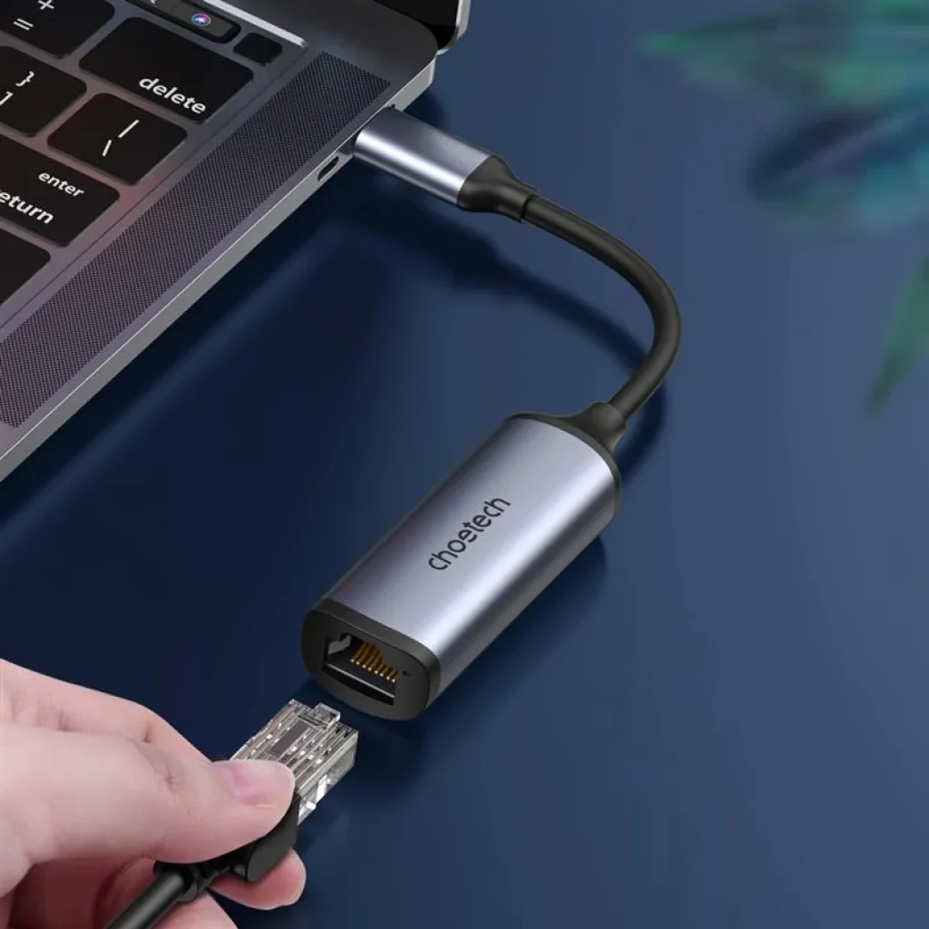 Сетевой адаптер Choetech HUB-R02 USB-C to RJ45 2.5Gbps UA