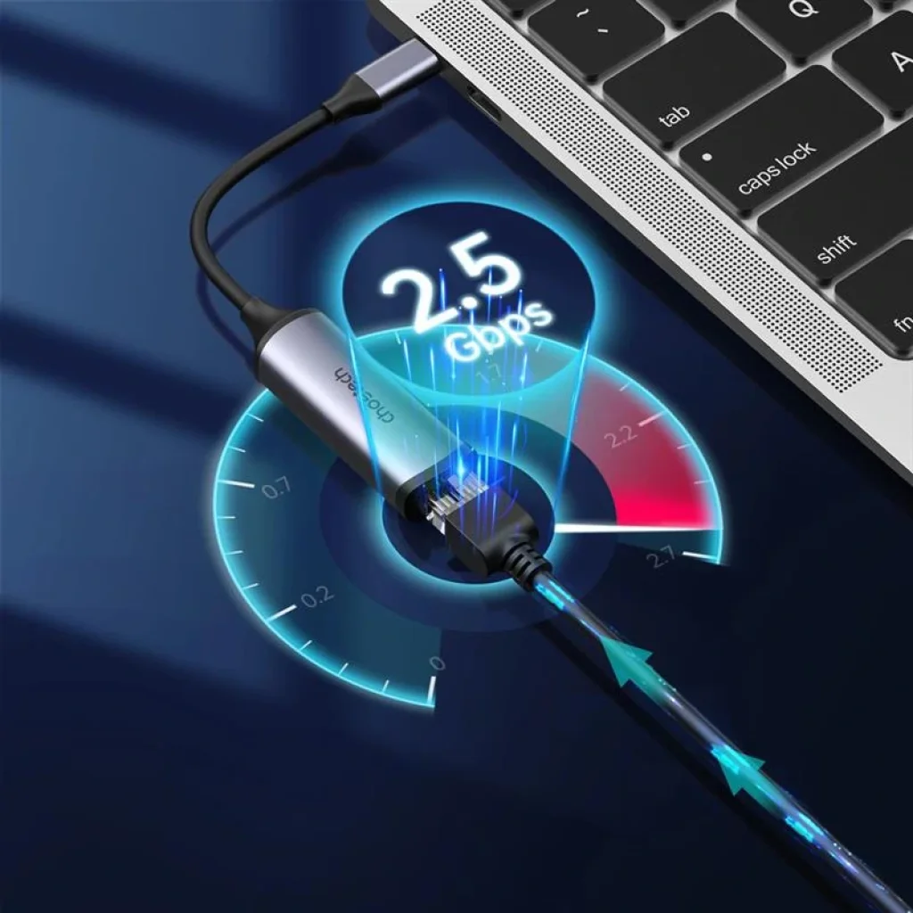 Сетевой адаптер Choetech HUB-R02 USB-C to RJ45 2.5Gbps UA