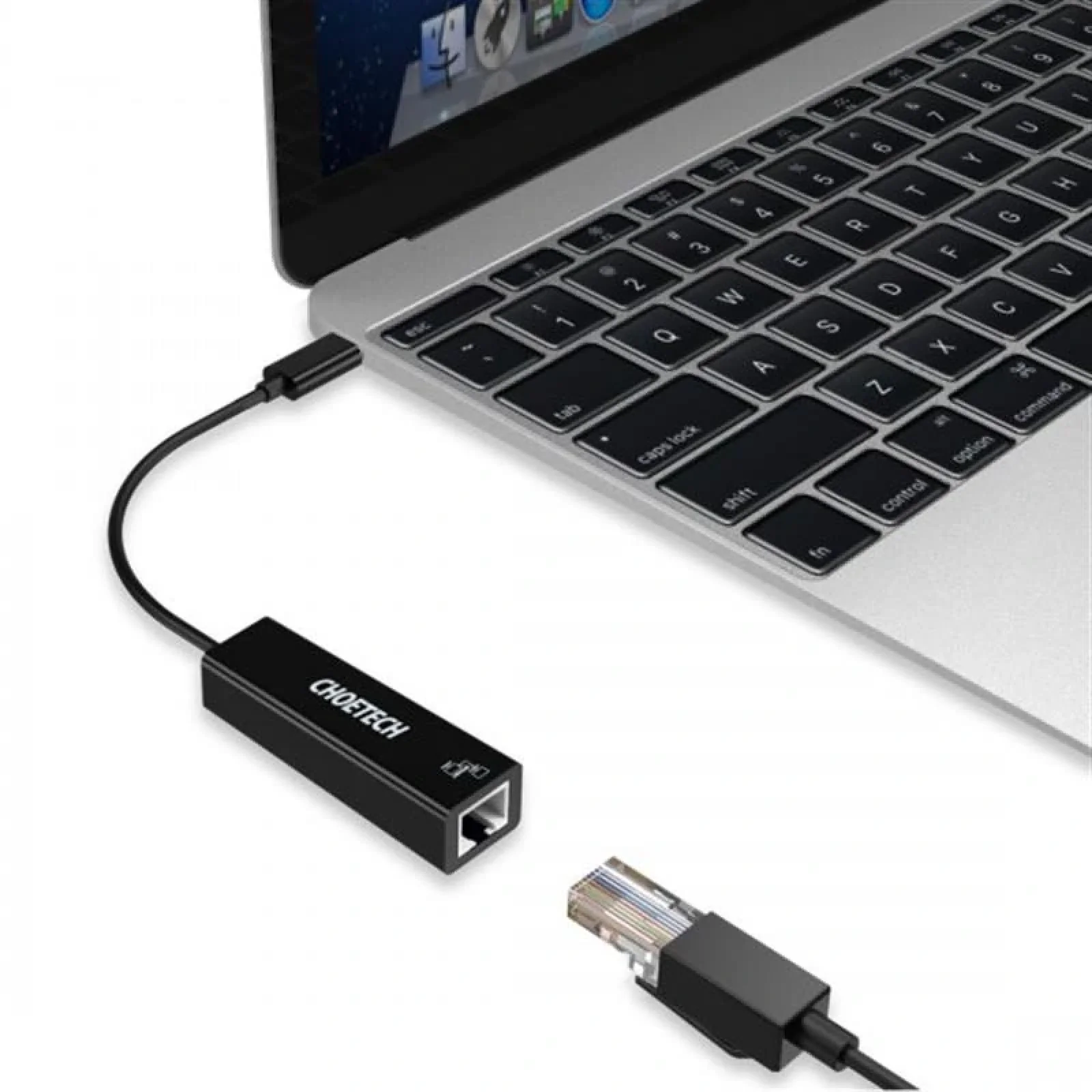 Мережевий адаптер Choetech HUB-R01 USB-C to RJ45 1Gbps UA