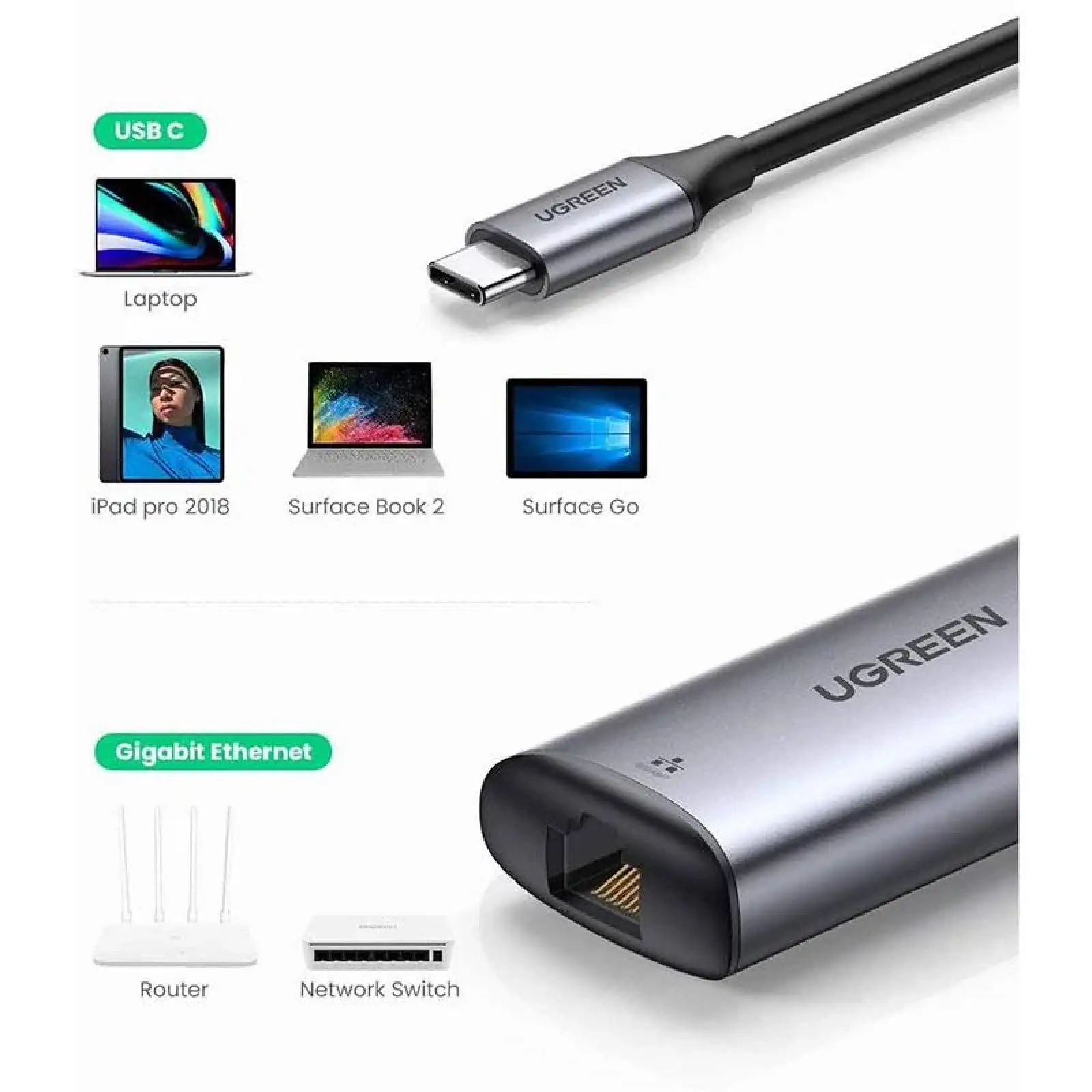 Мережевий адаптер Ugreen CM275 Gray (70446) UA