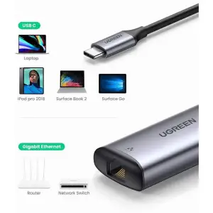 Мережевий адаптер Ugreen CM275 Gray (70446) UA
