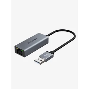 Мережевий адаптер Cabletime USB 100Mbps Ethernet, 0.15m,Space Grey (CB52G) UA