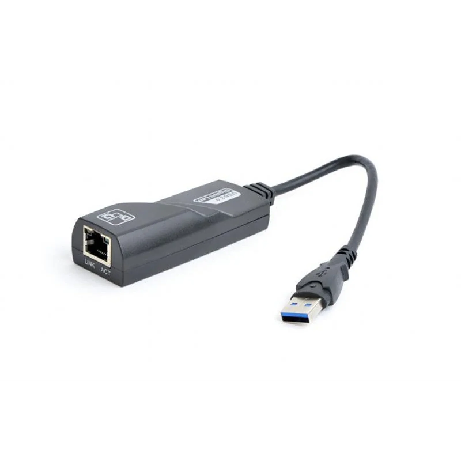 Мережевий адаптер Gembird (NIC-U3-02) USB - Gigabit Ethernet, чорний UA