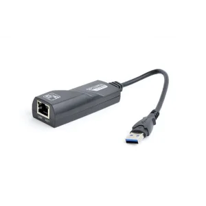 Сетевой адаптер Gembird (NIC-U3-02) USB - Gigabit Ethernet, черный UA