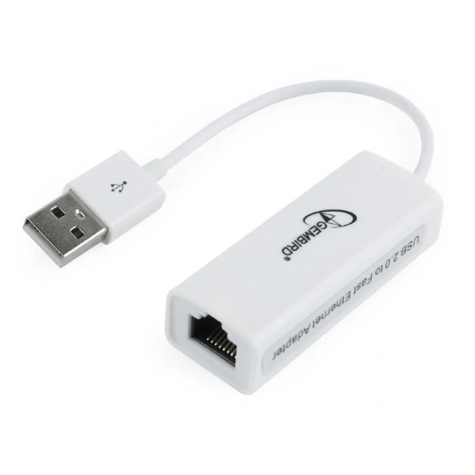 Мережевий адаптер Gembird (NIC-U2-02) USB - Fast Ethernet, білий UA
