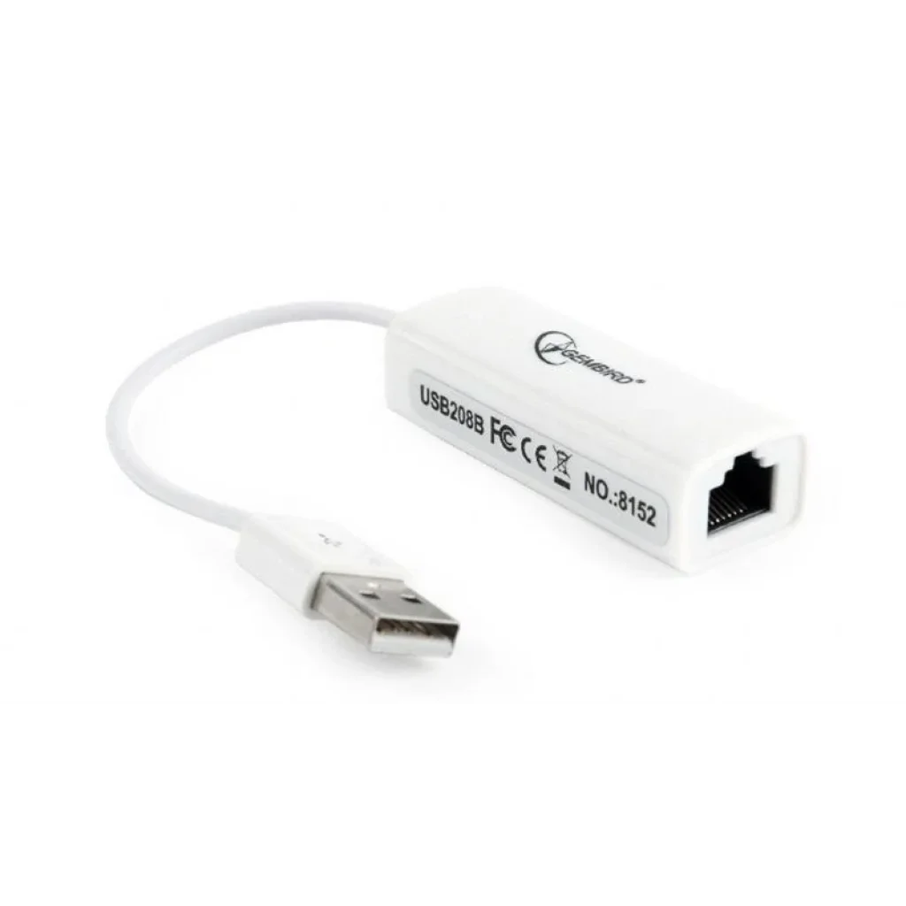 Мережевий адаптер Gembird (NIC-U2-02) USB - Fast Ethernet, білий UA