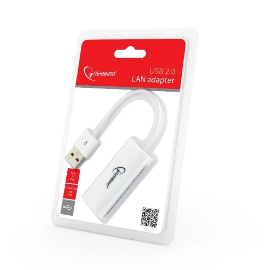 Мережевий адаптер Gembird (NIC-U2-02) USB - Fast Ethernet, білий UA