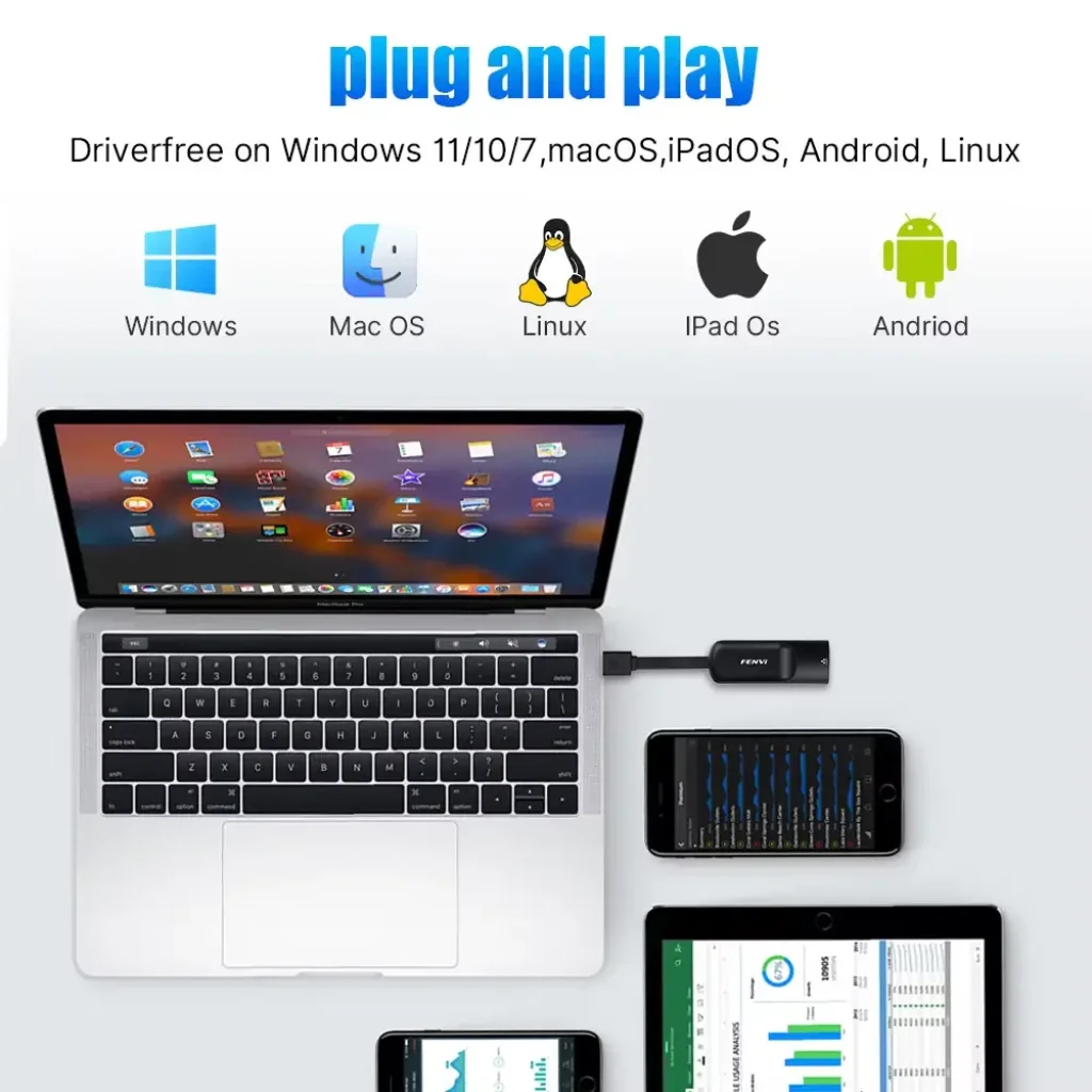 Мережевий адаптер Fenvi USB 3.0 - LAN RJ45 UA