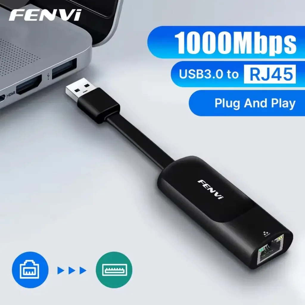 Мережевий адаптер Fenvi USB 3.0 - LAN RJ45 UA
