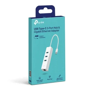 Мережевий адаптер TP-Link UE330C (USB-C 3.0, 10/100/1000Mbps, 3xUSB 3.0 HUB) UA