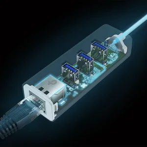 Мережевий адаптер TP-Link UE330C (USB-C 3.0, 10/100/1000Mbps, 3xUSB 3.0 HUB) UA