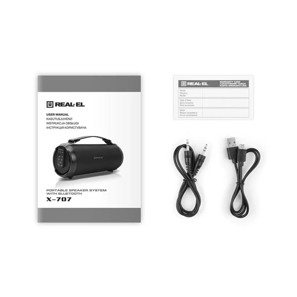 Акустична система REAL-EL X-707 Black, EL121600009 UA