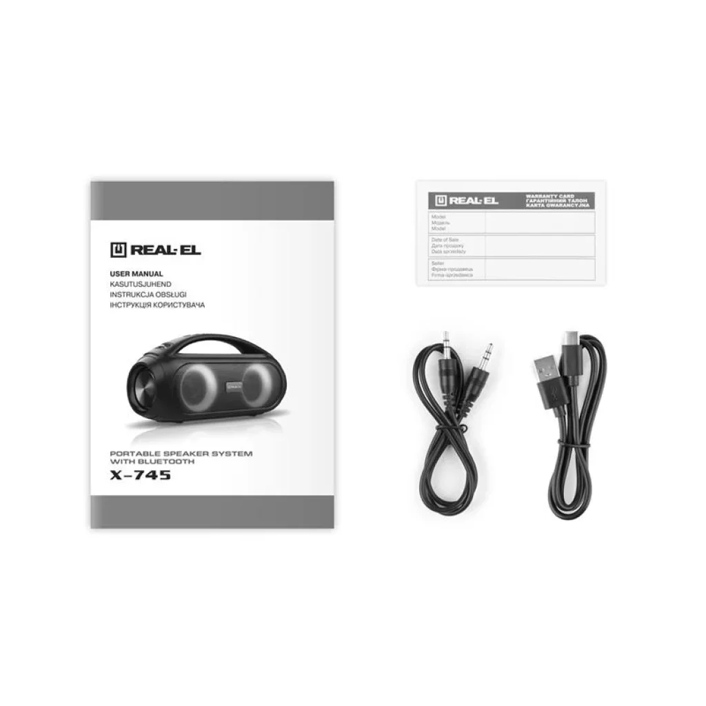 Акустична система REAL-EL X-745 Black, EL121600012 UA