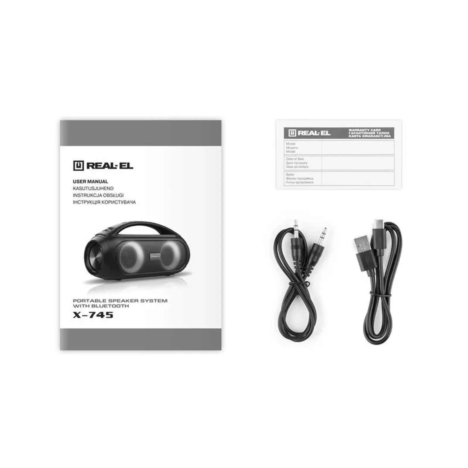 Акустична система REAL-EL X-745 Black, EL121600012 UA