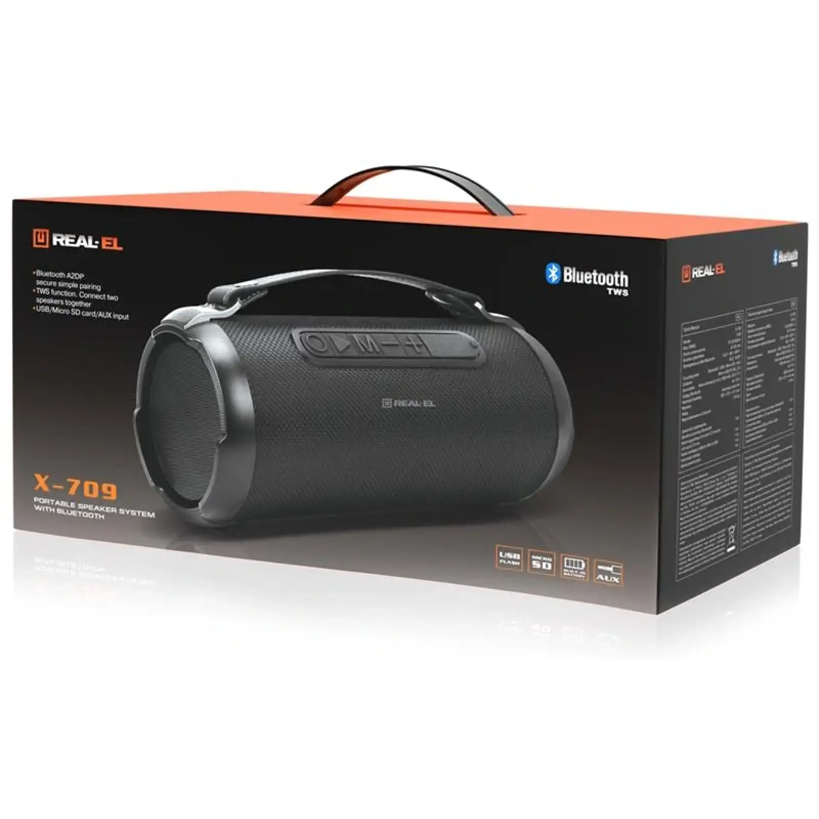 Акустична система REAL-EL X-709 Black, EL121600010 UA