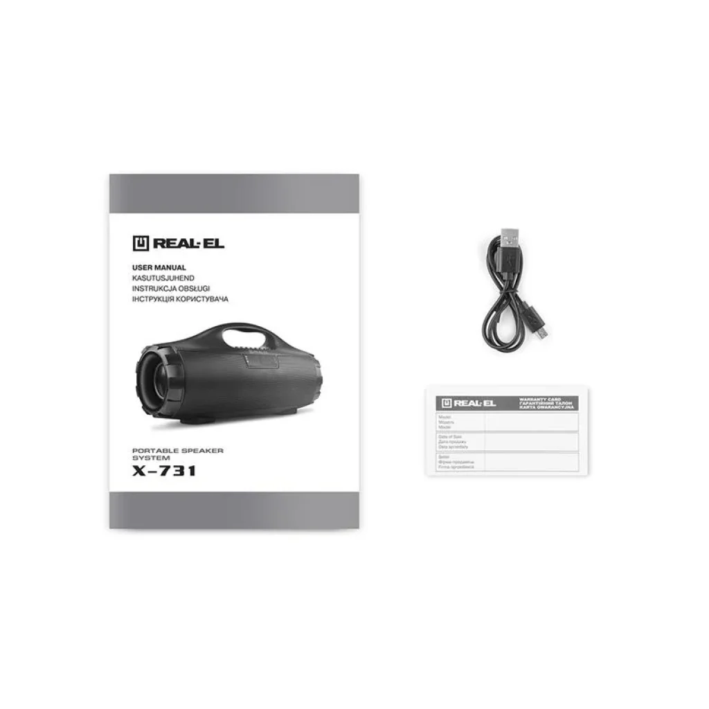 Акустична система REAL-EL X-731 Black, EL121600015 UA