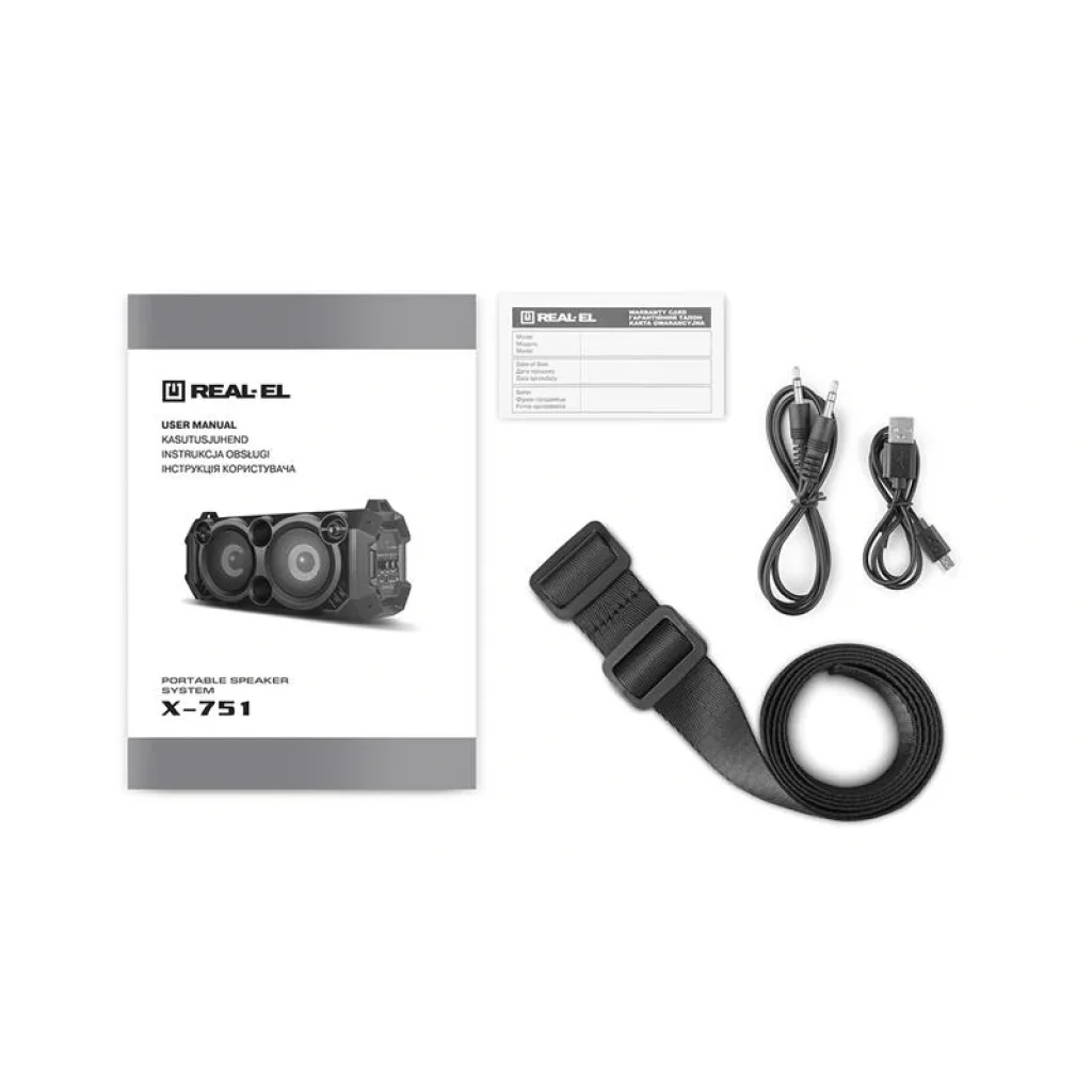 Акустична система REAL-EL X-751 Black, EL121600017 UA