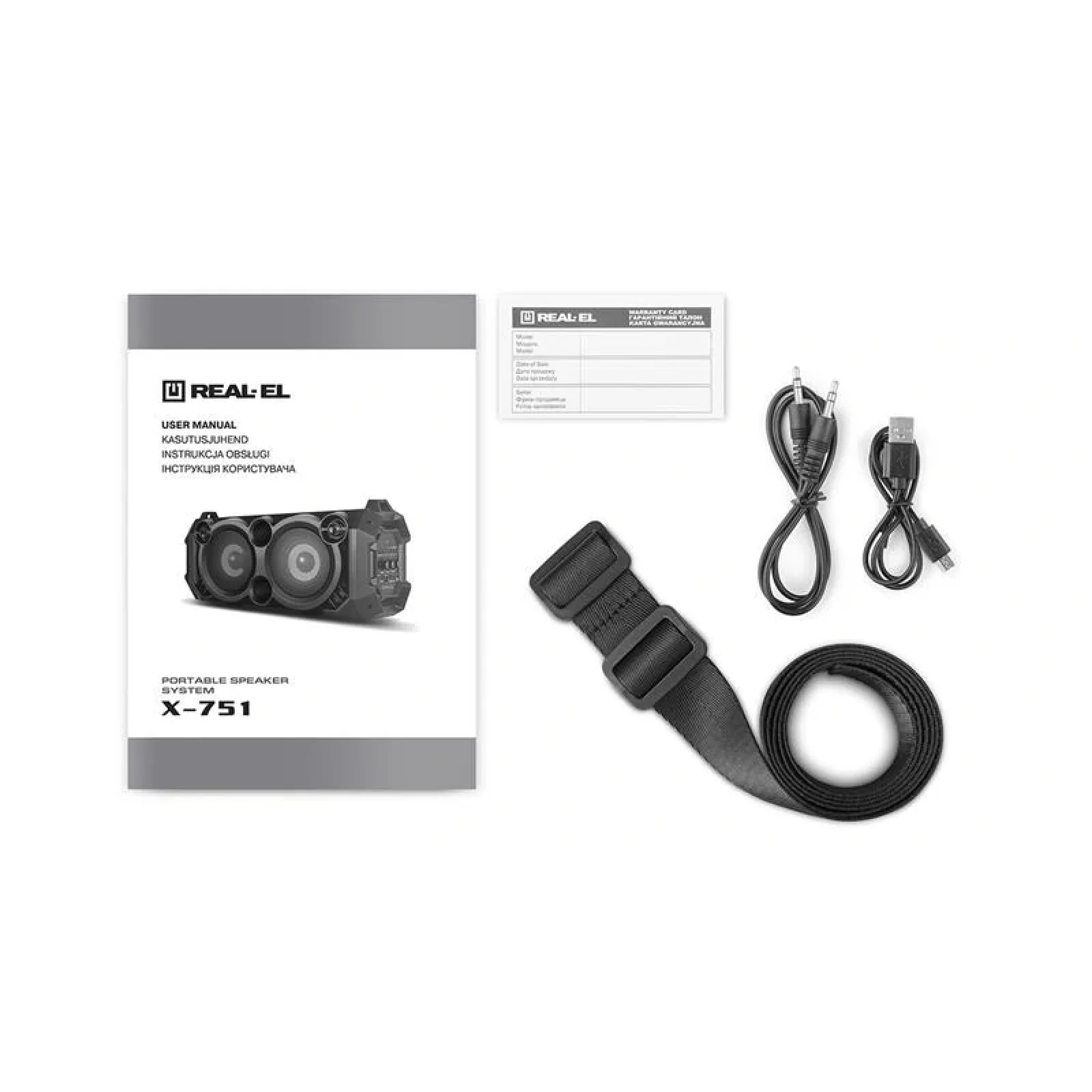 Акустична система REAL-EL X-751 Black, EL121600017 UA
