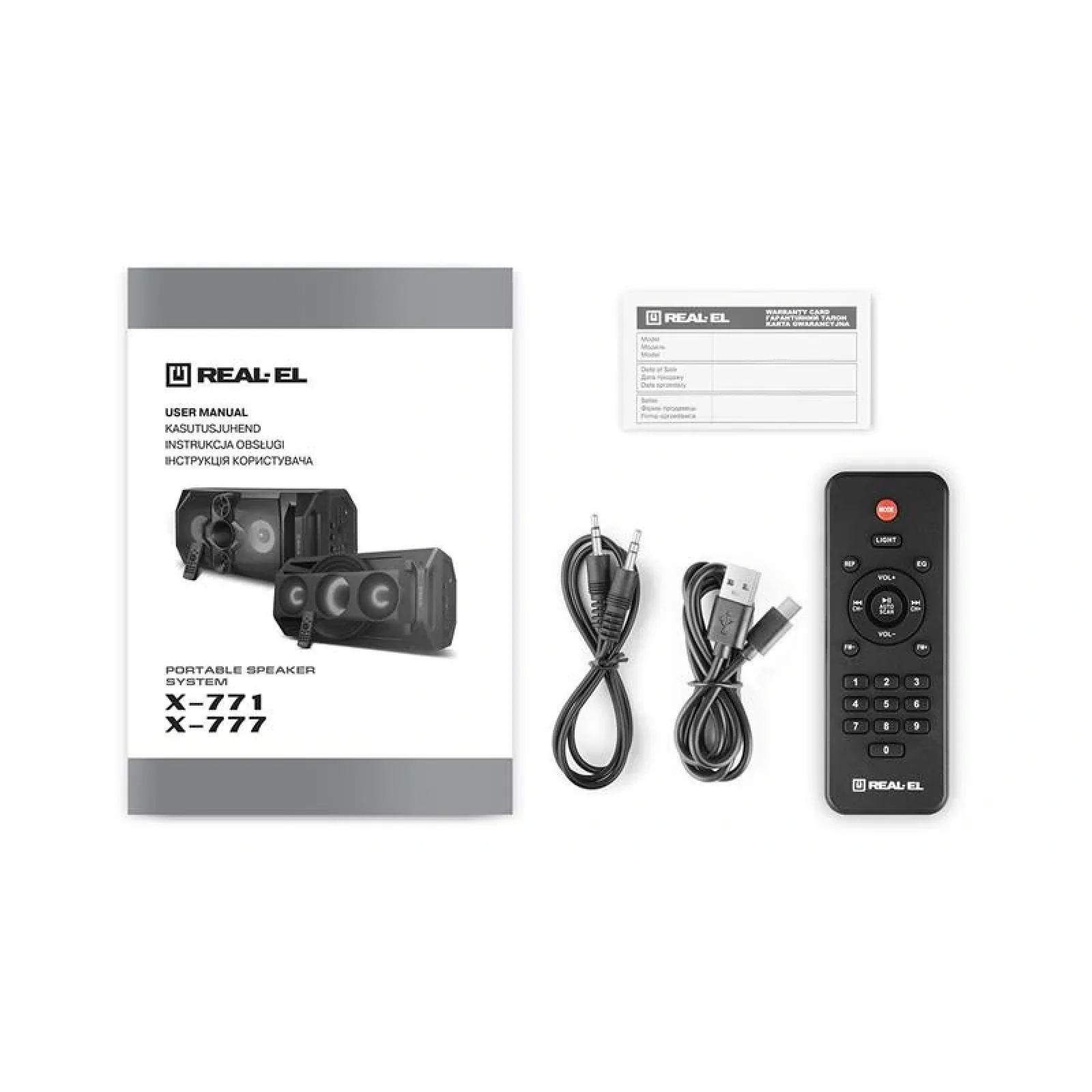 Акустична система REAL-EL X-771 Black, EL121600018 UA