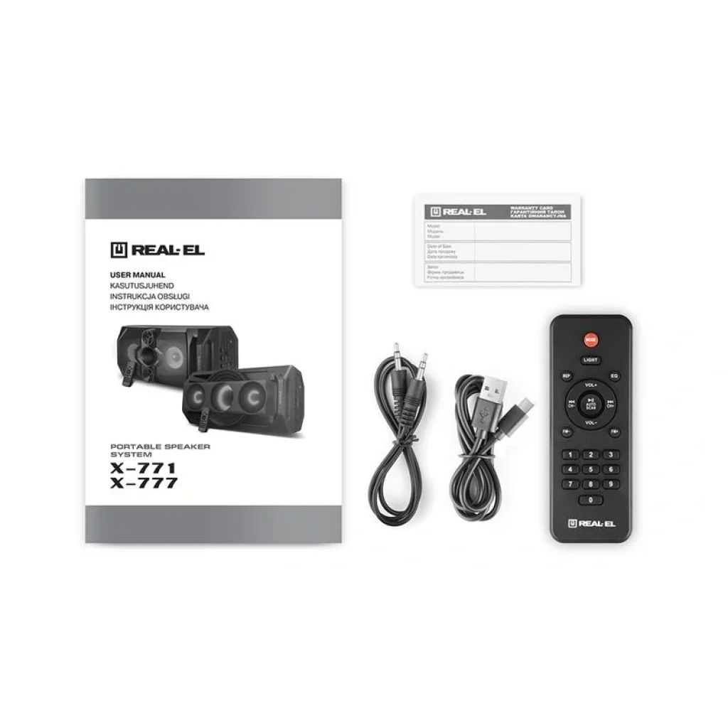 Акустична система REAL-EL X-777 Black, EL121600019 UA