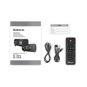 Акустична система REAL-EL X-777 Black, EL121600019 UA