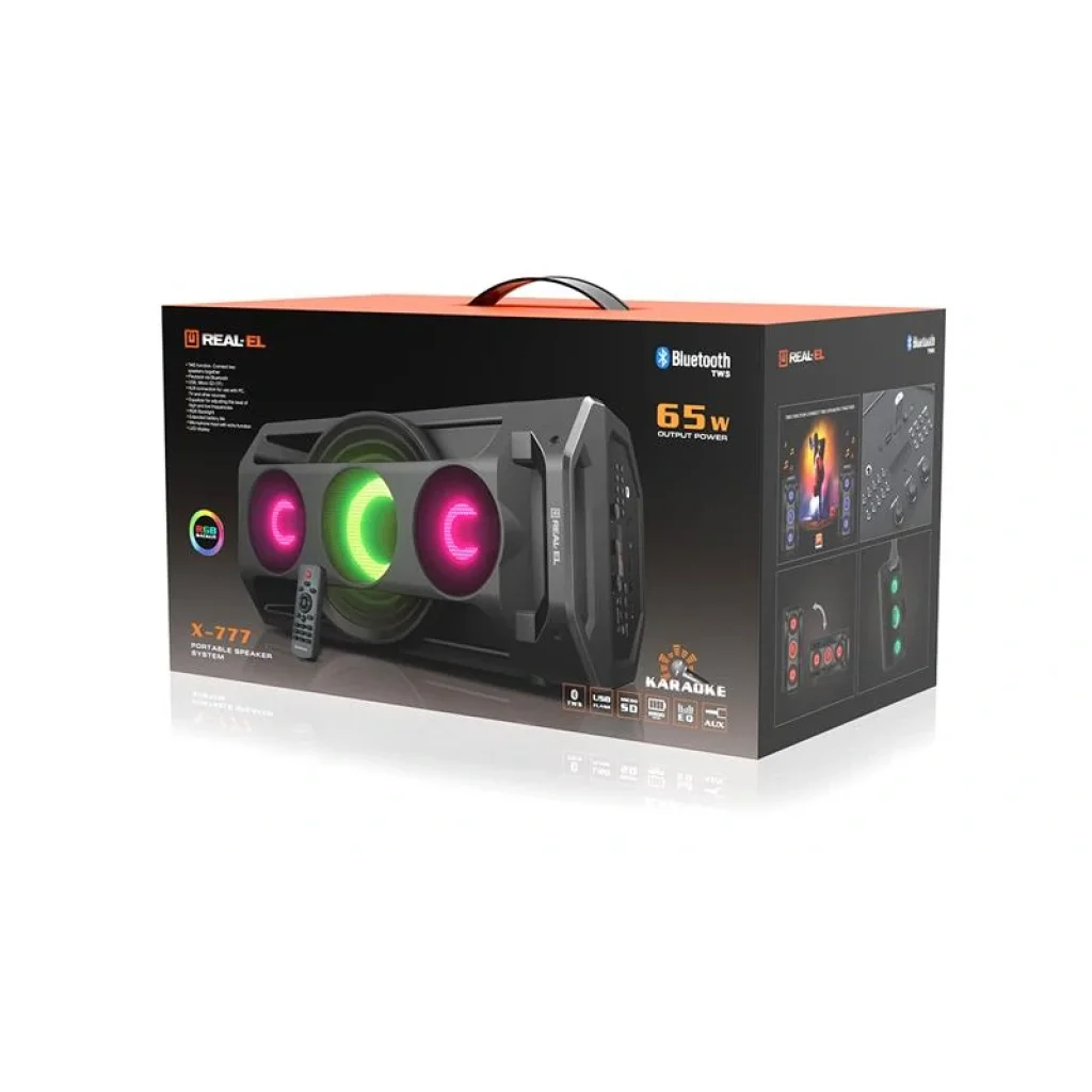 Акустична система REAL-EL X-777 Black, EL121600019 UA