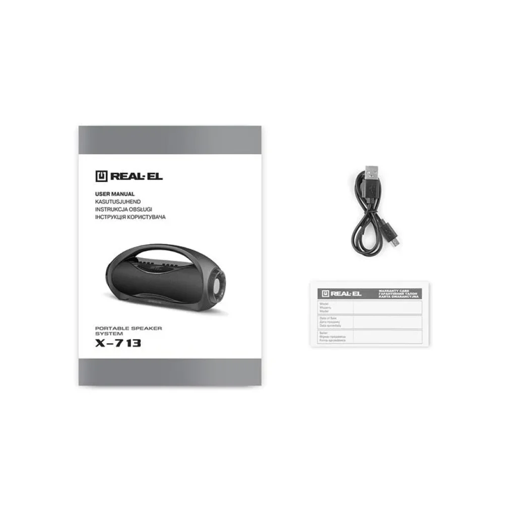 Акустична система REAL-EL X-713 Black, EL121600014 UA