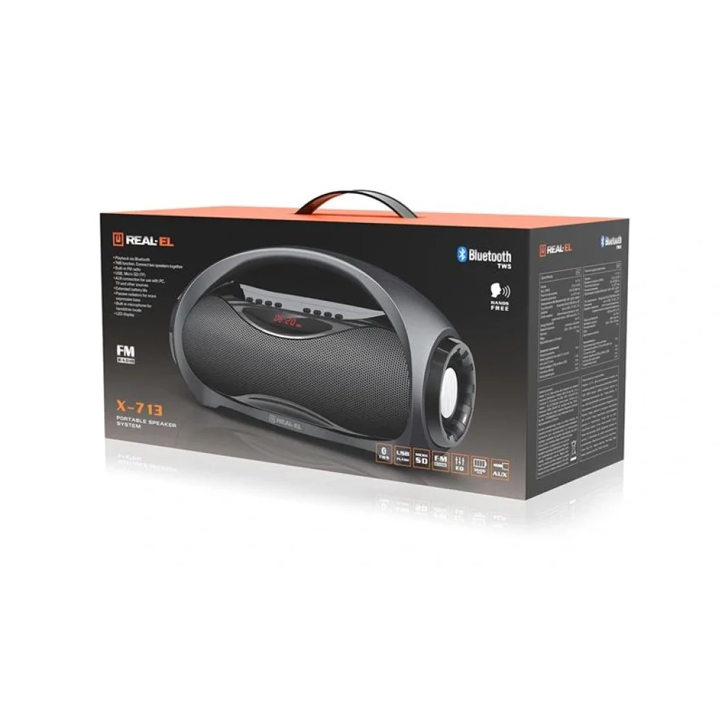 Акустична система REAL-EL X-713 Black, EL121600014 UA