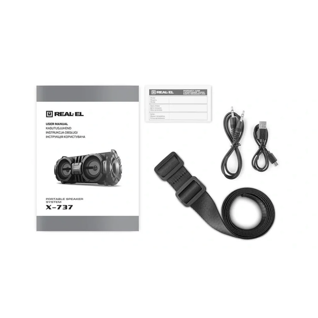 Акустична система REAL-EL X-737 Black, EL121600016 UA