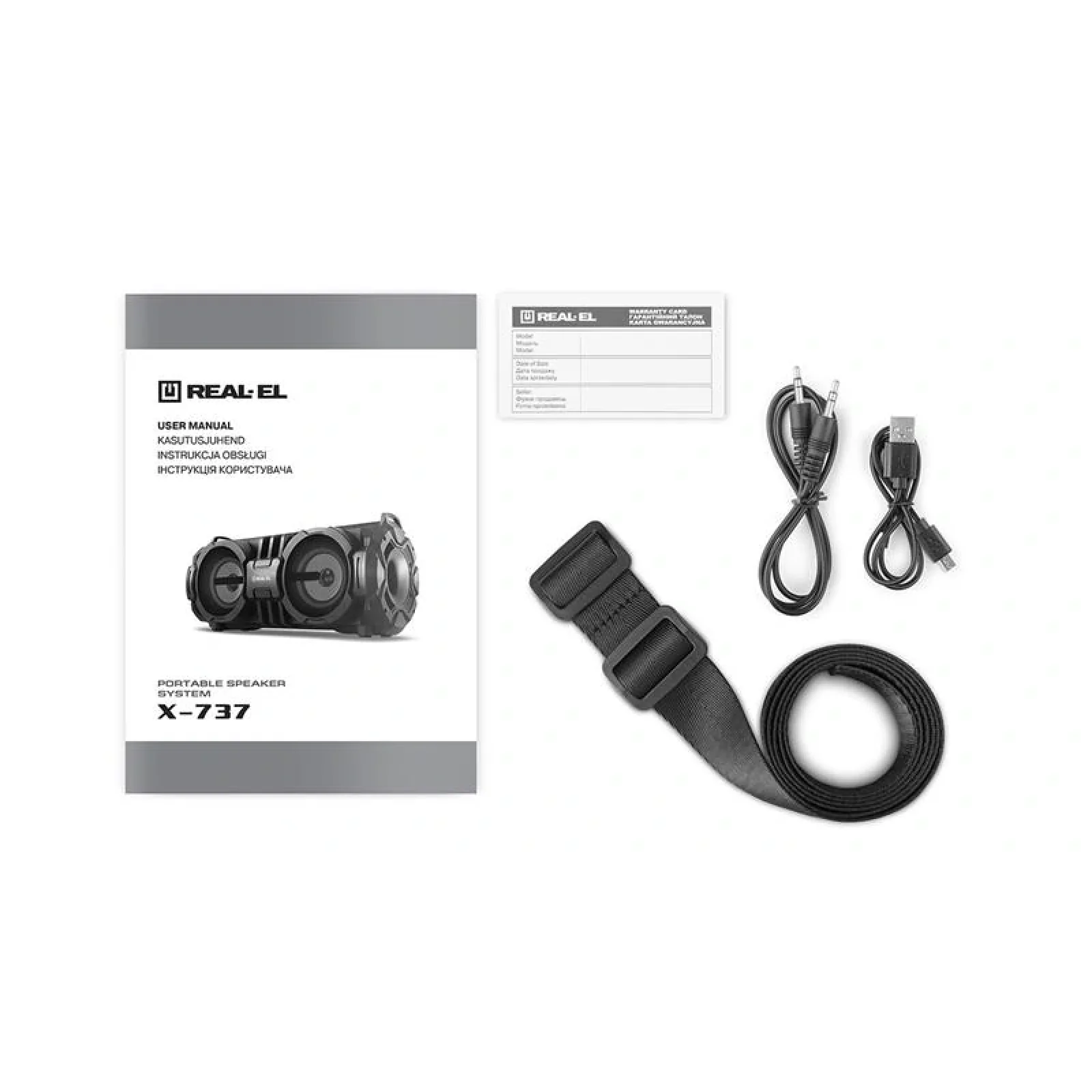 Акустична система REAL-EL X-737 Black, EL121600016 UA