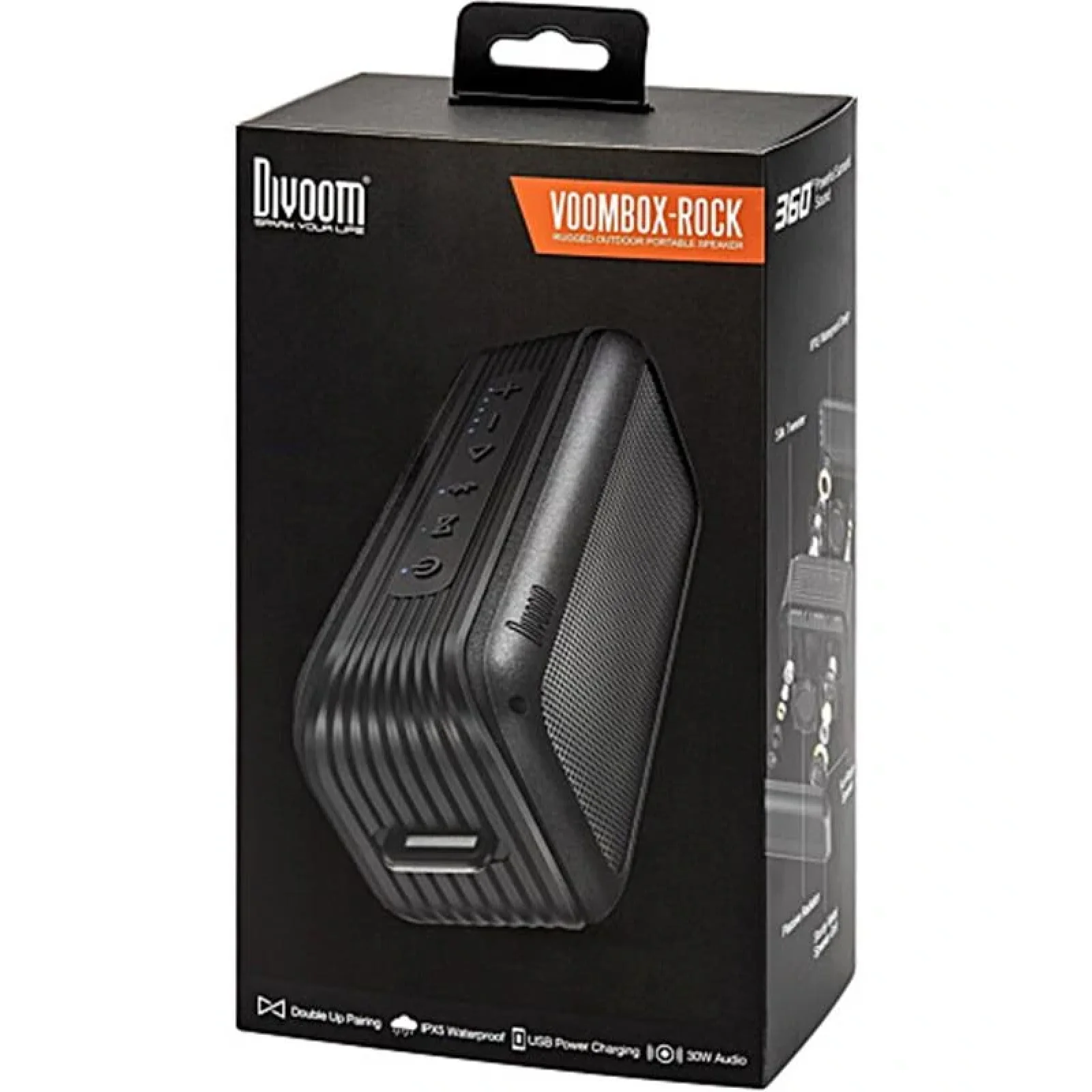 Акустическая система Divoom Voombox-Rock Black UA