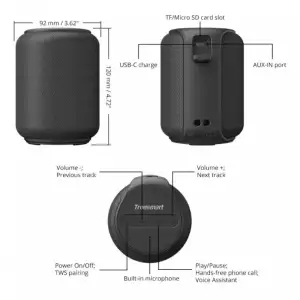 Акустична система Tronsmart Element T6 Mini Black (364443) UA