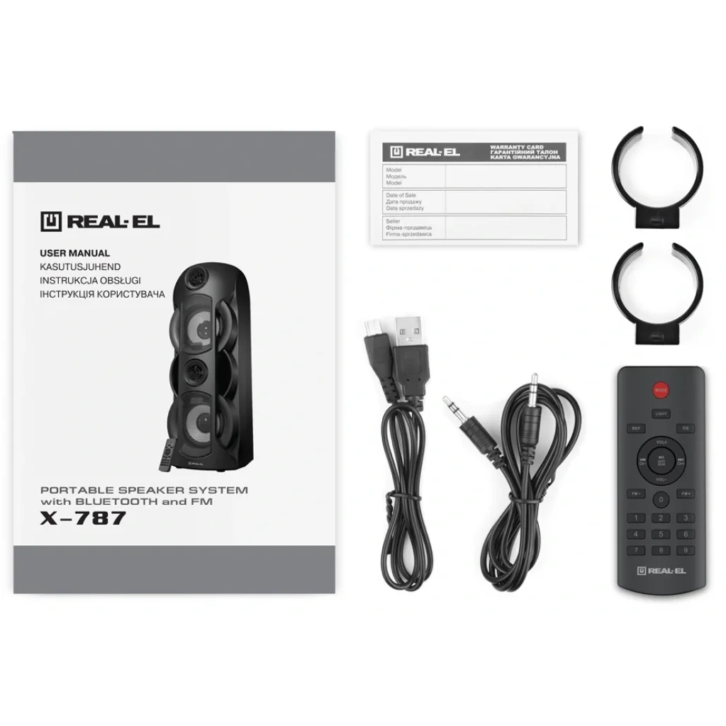 Акустическая система REAL-EL X-787 Black, EL121600008 UA