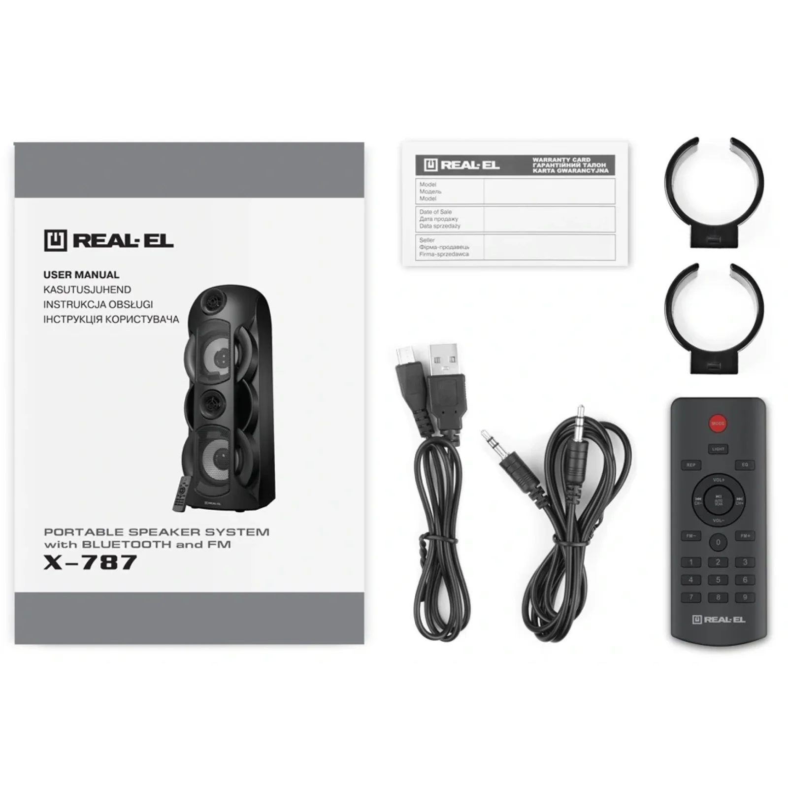 Акустична система REAL-EL X-787 Black, EL121600008 UA