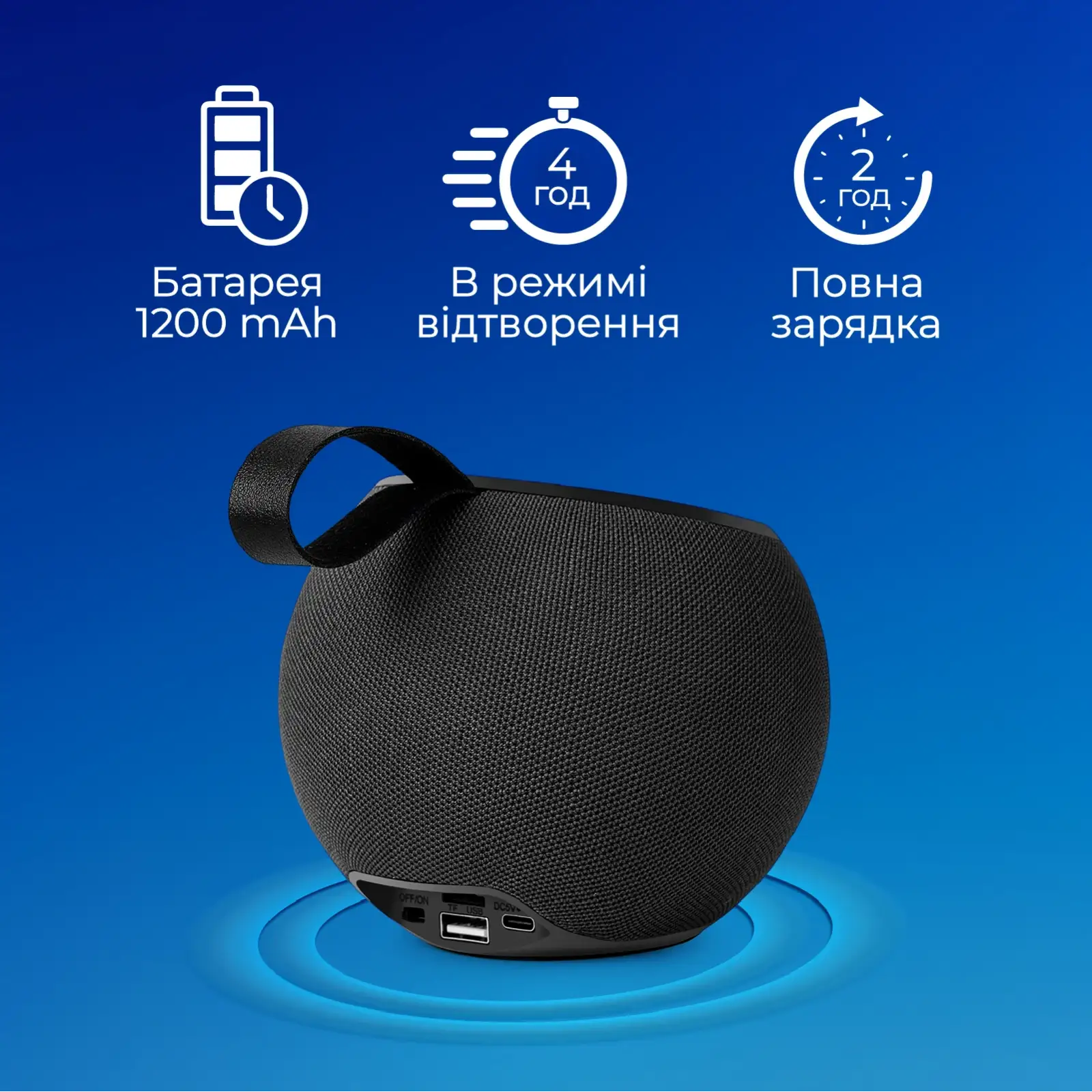 Акустична система Promate Juggler Black, juggler.black UA