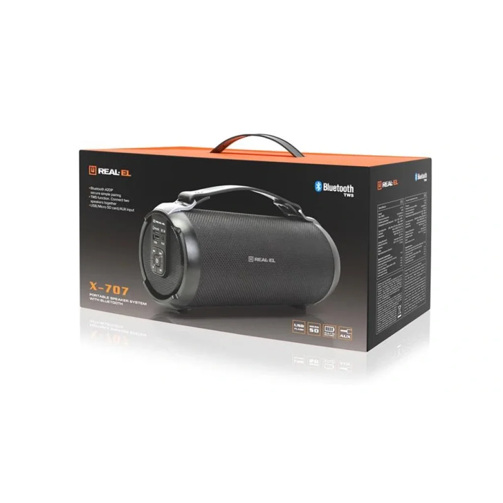 Акустична система REAL-EL X-707 Black, EL121600009 UA
