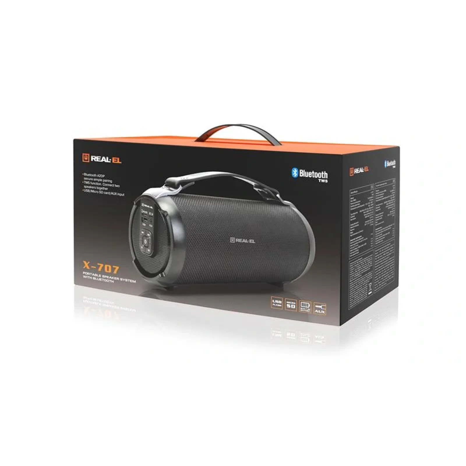 Акустична система REAL-EL X-707 Black, EL121600009 UA