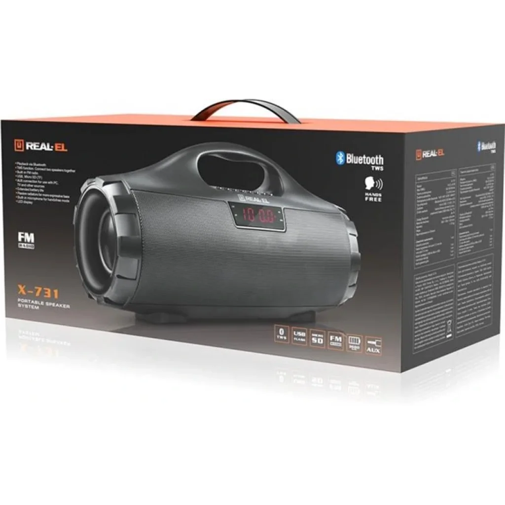 Акустична система REAL-EL X-731 Black, EL121600015 UA