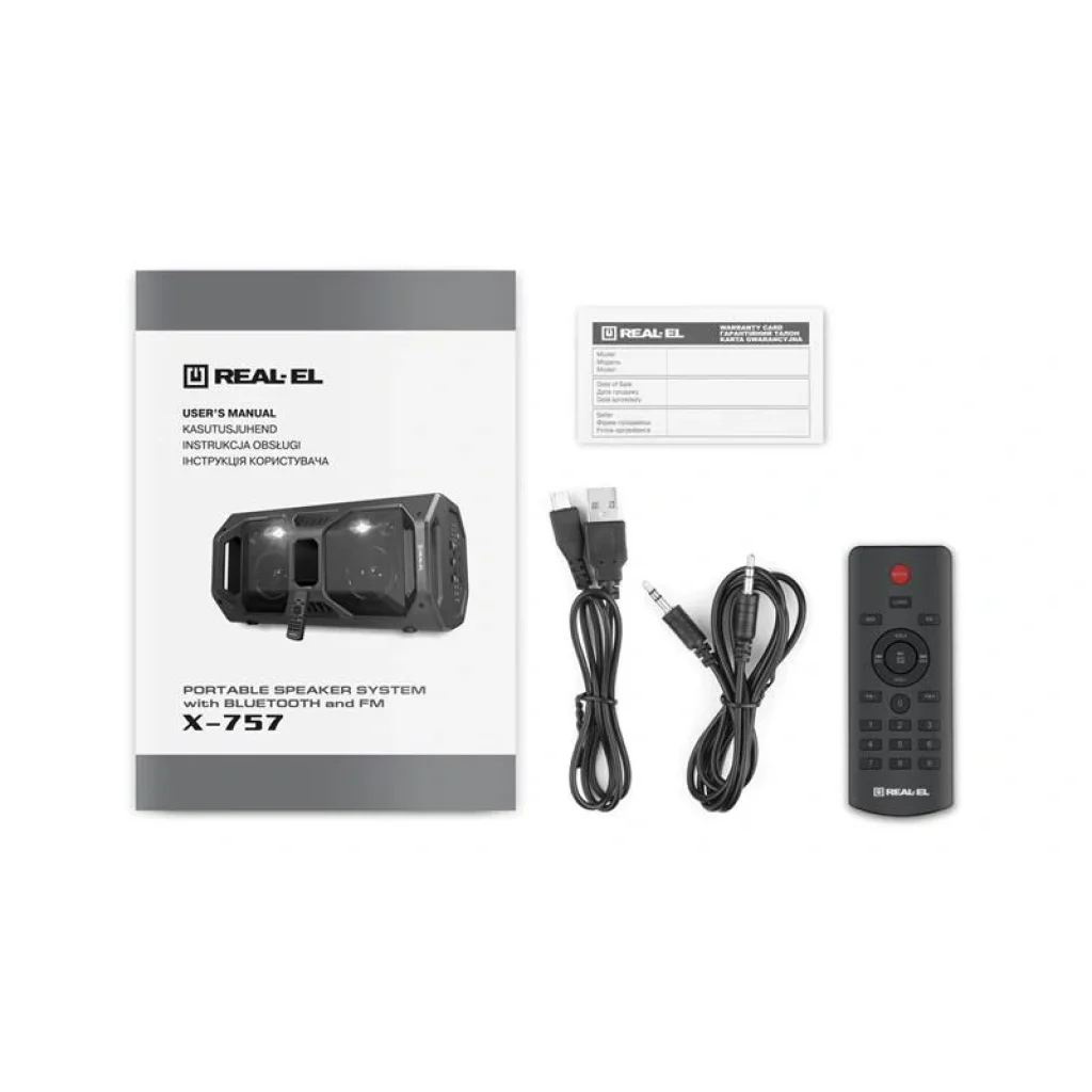 Акустична система REAL-EL X-757 Black, EL121600007 UA