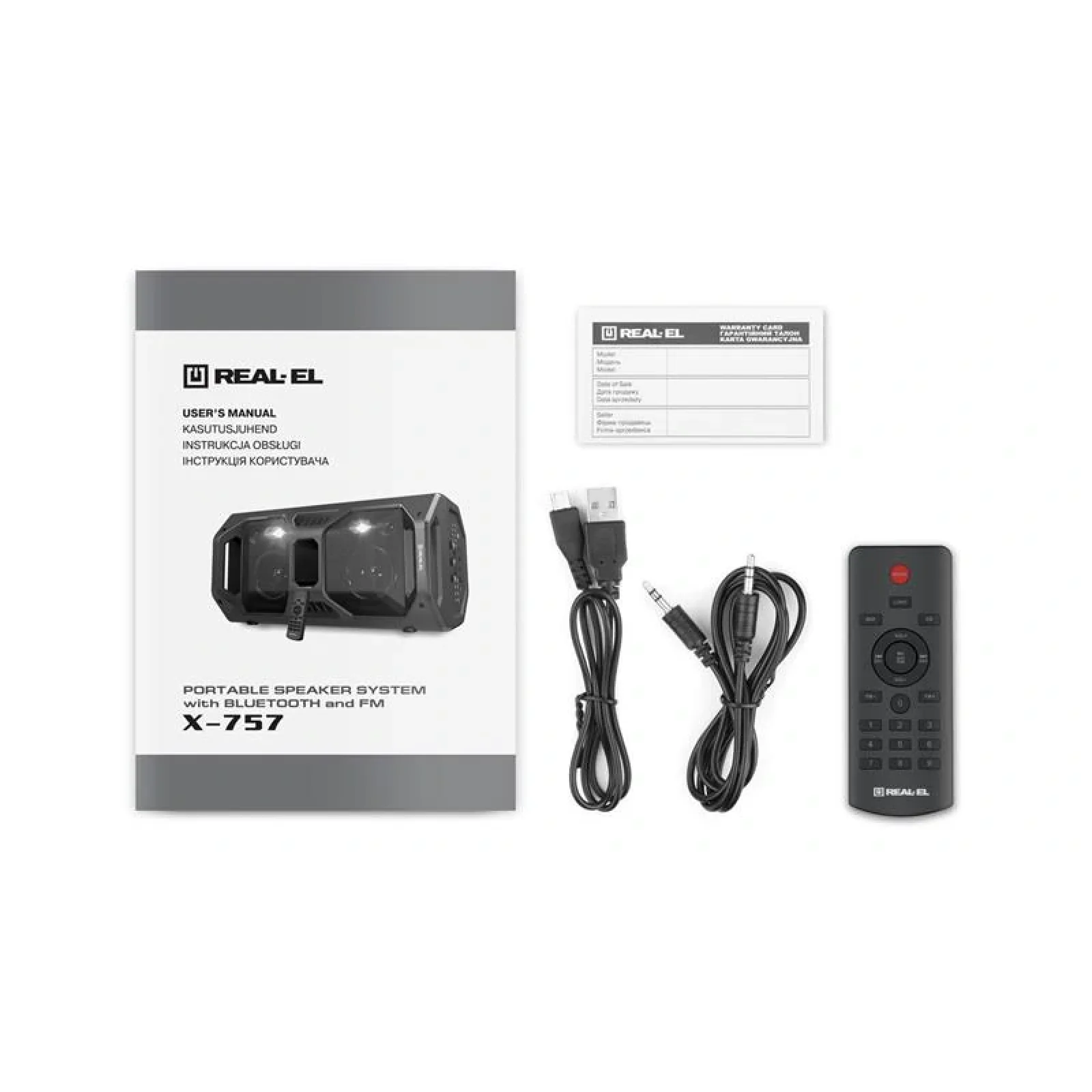 Акустическая система REAL-EL X-757 Black, EL121600007 UA