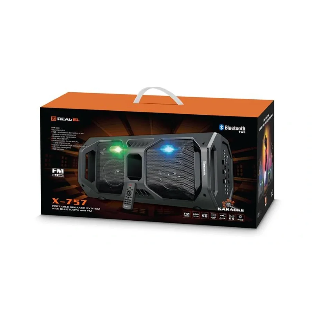 Акустична система REAL-EL X-757 Black, EL121600007 UA